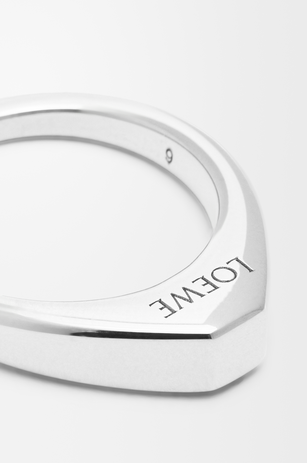LOEWE Stirrup ring in sterling silver Silver