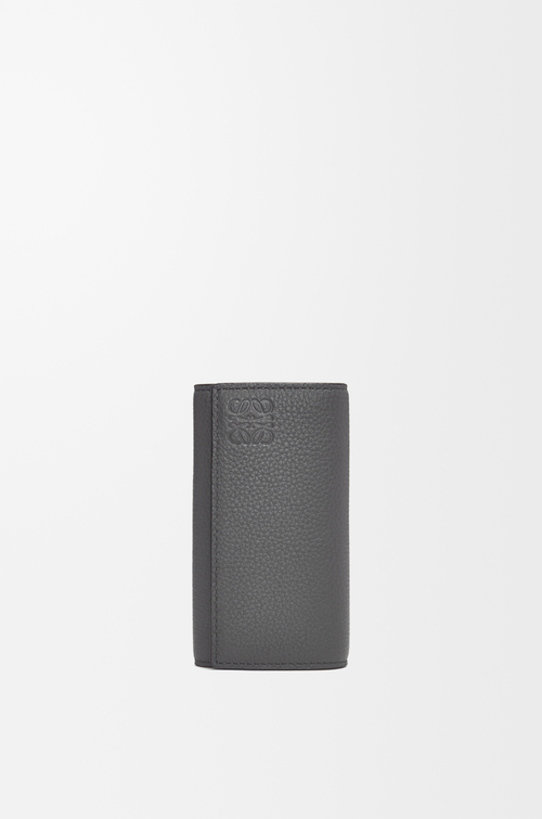LOEWE Key case in soft grained calfskin Anthracite
