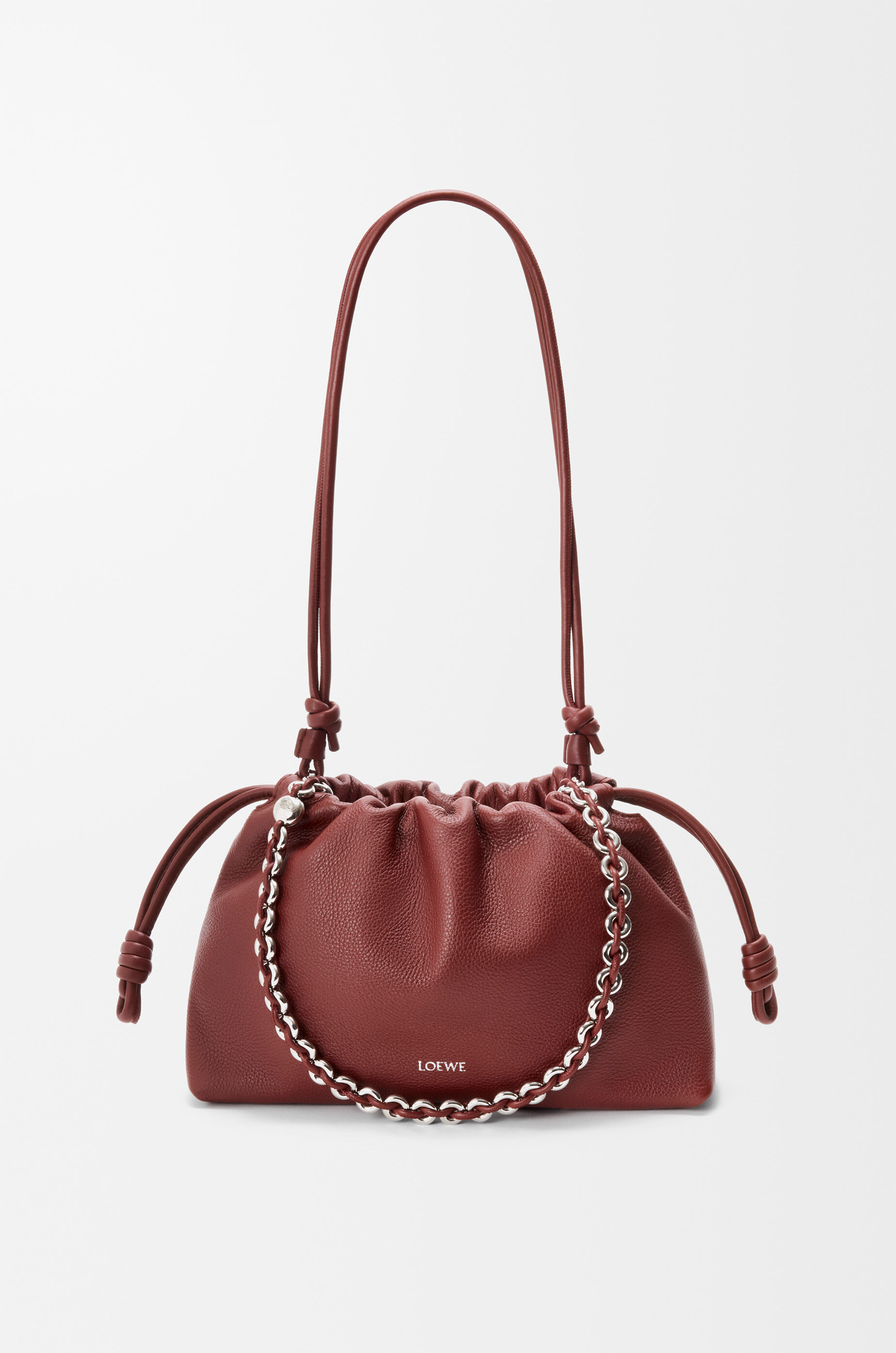 LOEWE フラメンコパース ミディアム フラメンコパース ミディアム（ファイングレインカーフ） ブラウン - LOEWE