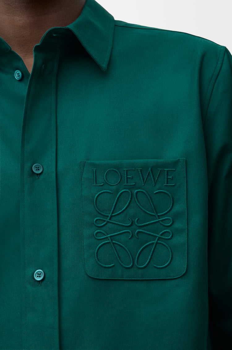 LOEWE Shirt in cotton Dark Green