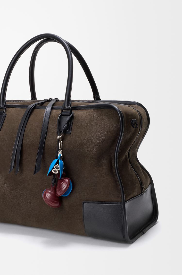 LOEWE シェル チャーム（カーフ） ブルー/レッド