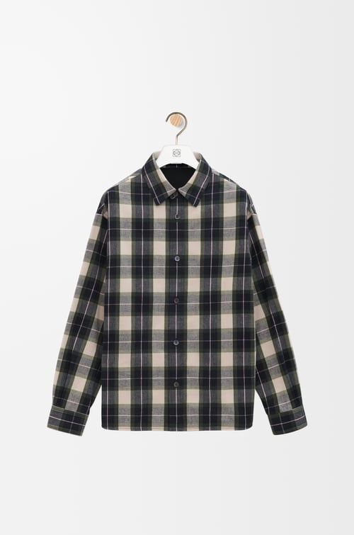 LOEWE Overshirt in cotton Green/Multicolor