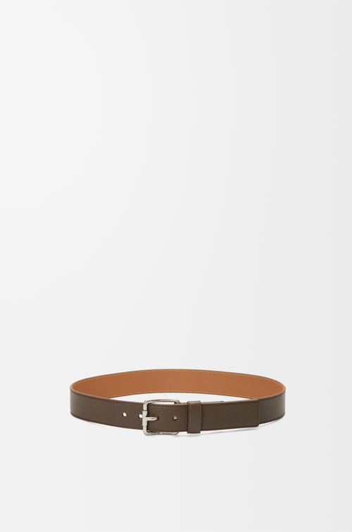 LOEWE Cinturón Roller Curve en piel de ternera Tundra/Paladio Vintage