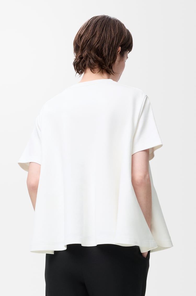 LOEWE Trapeze top in cotton blend White