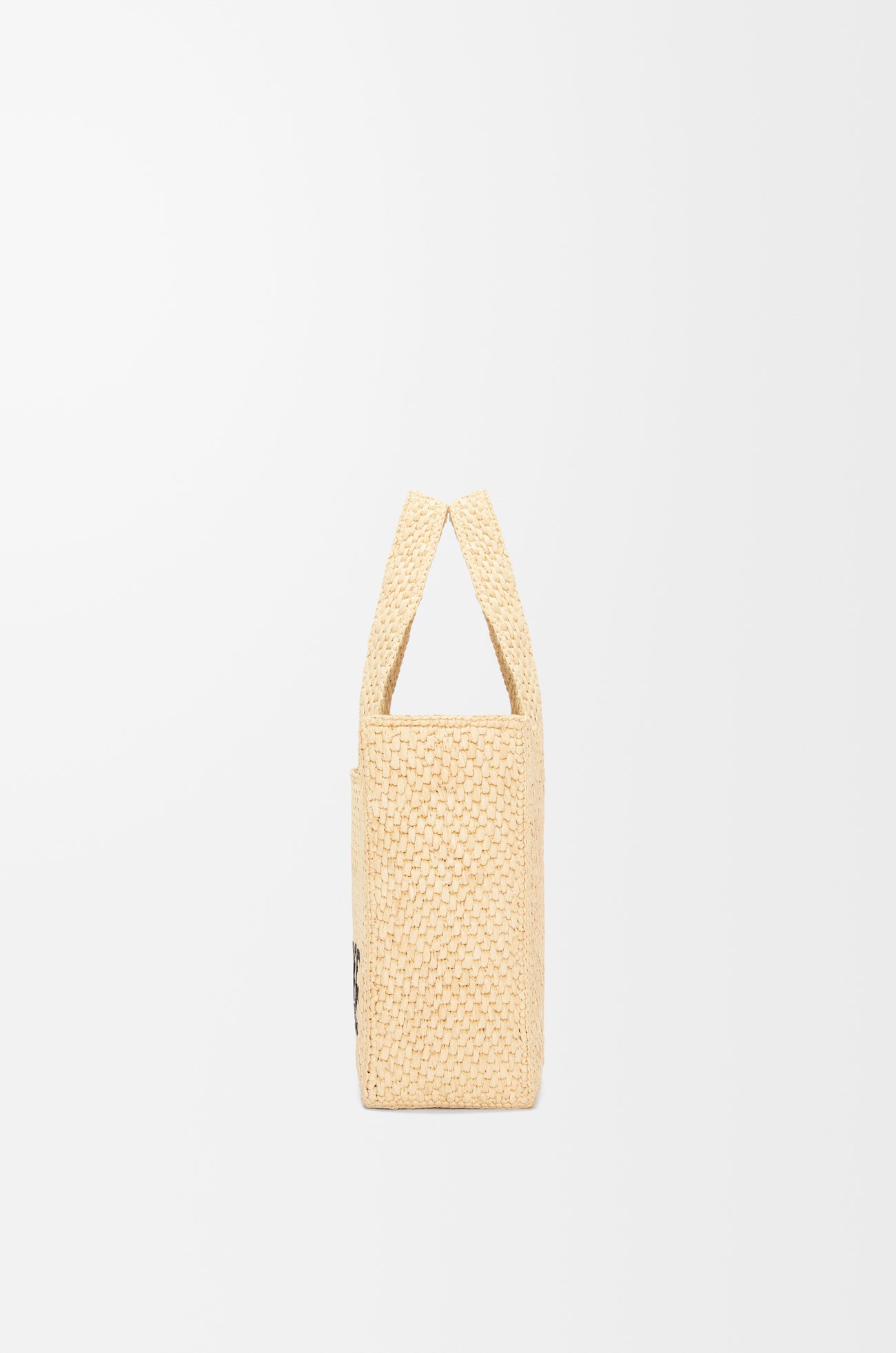 LOEWE Small LOEWE Font tote in raffia Natural