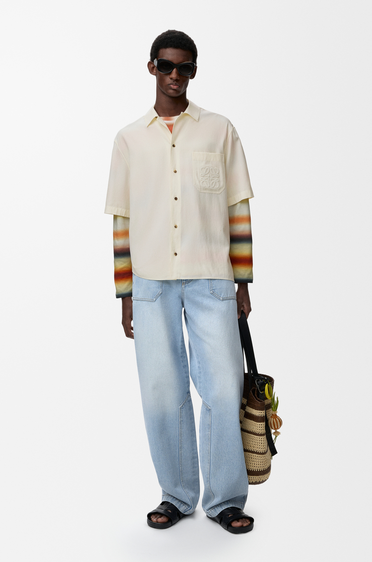 LOEWE Pantalón en denim Azul Lavado