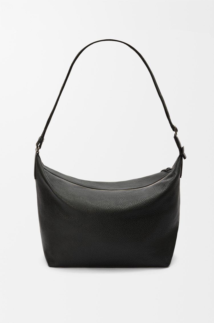 LOEWE Cubi crossbody bag in supple grained calfskin Black