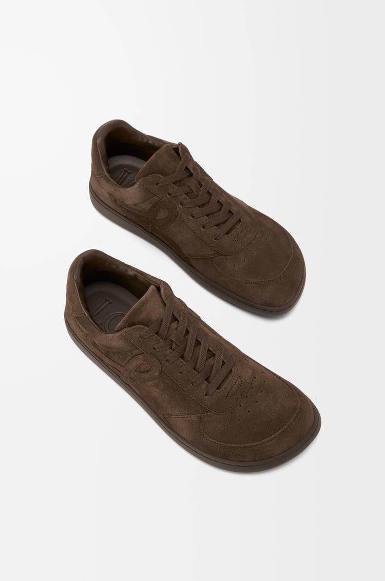 LOEWE Jambo sneaker in suede calfskin Dark Brown