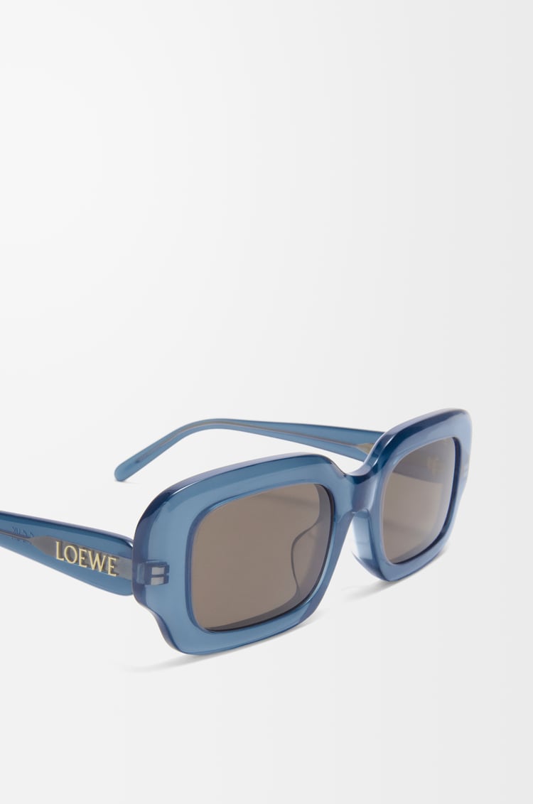 LOEWE Rectangular Slim sunglasses Milky Blue