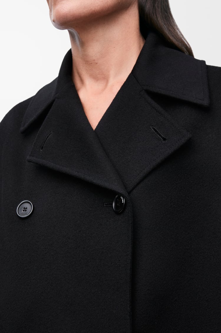 LOEWE Peacoat in wool and cashmere Black