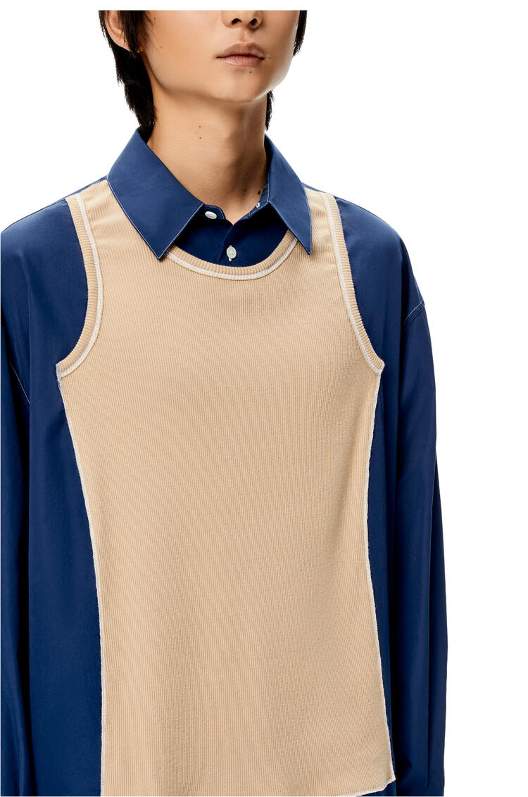 LOEWE Tank top shirt in cotton Blue Klein pdp_rd