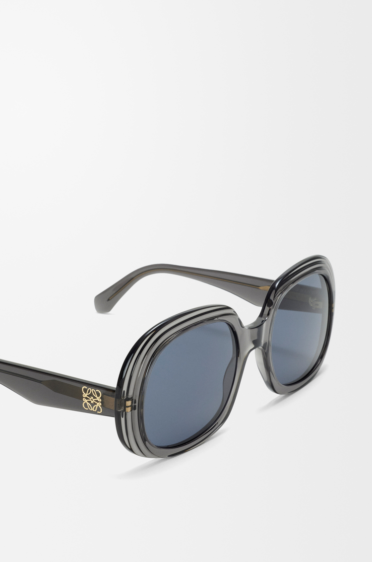 LOEWE Gafas de sol Mini Anagram Steps Square Transparent Asphalt