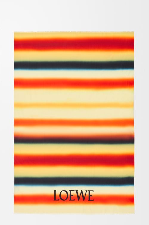 LOEWE 棉质沙滩巾 橙色/多色