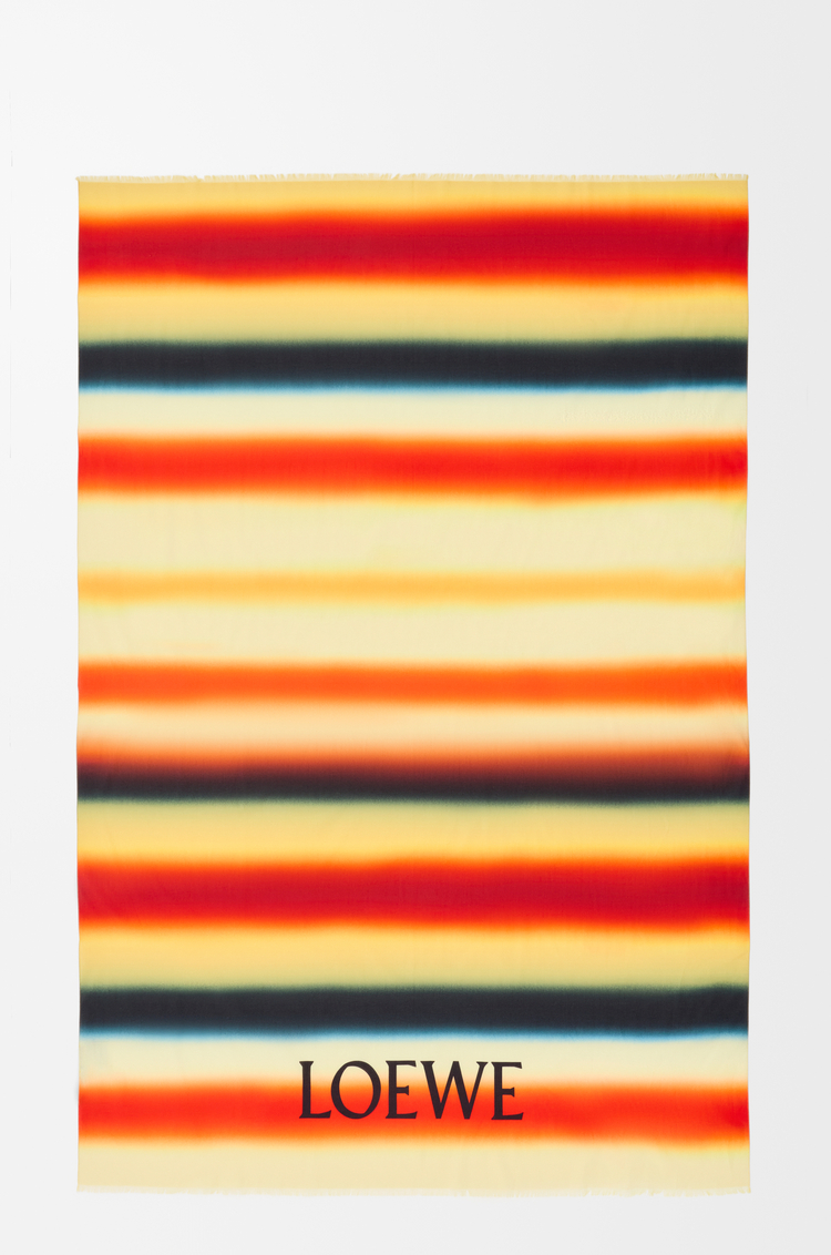 LOEWE 棉质沙滩巾 橙色/多色