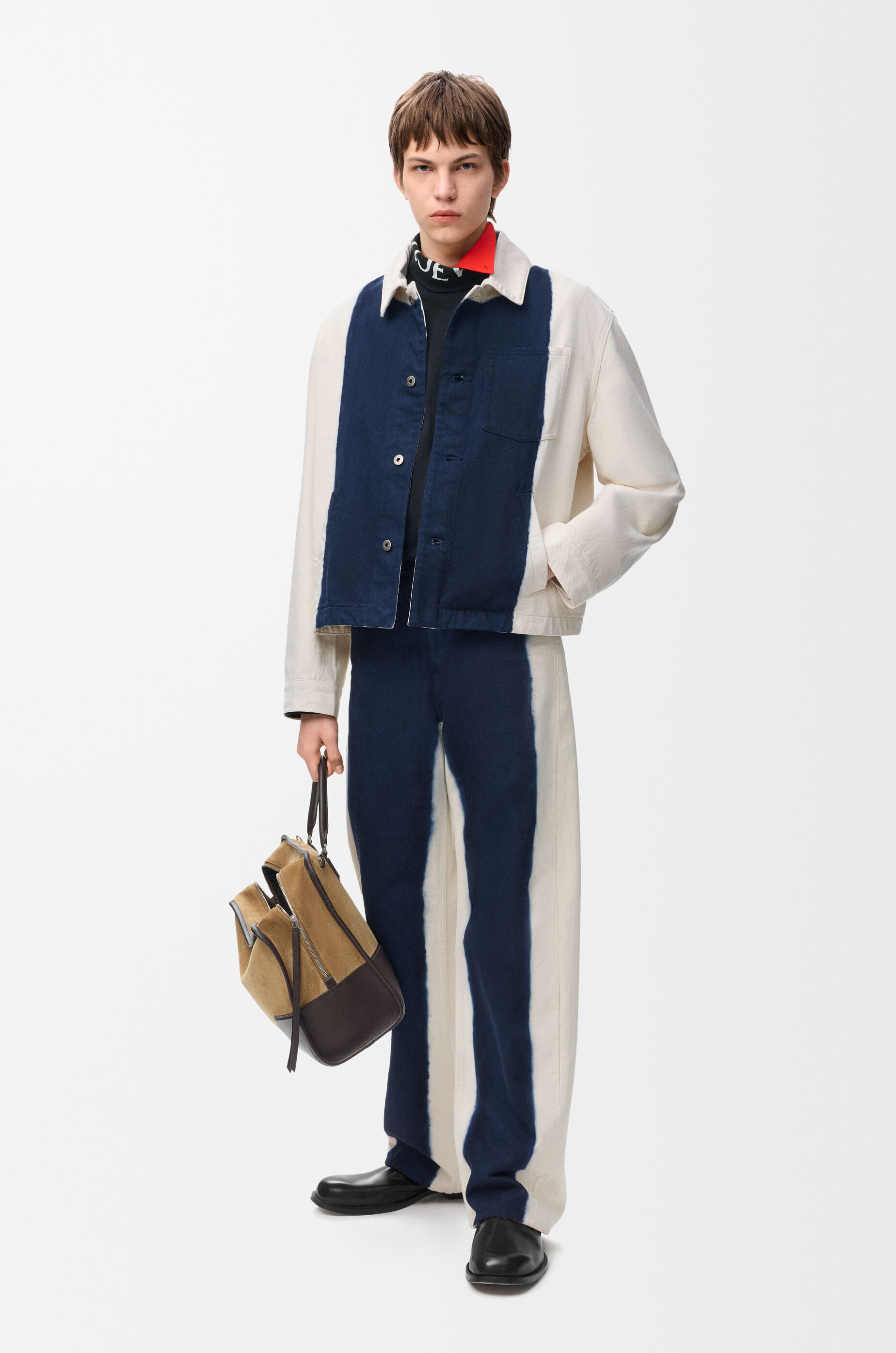 美品　24aw　LOEWE ロエベ　デニム ボウ　リボン　シャツ　白　ホワイト ジーンズ（デニム） ホワイト - ロエベ 日本 公式サイト