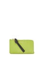 LOEWE Knot coin cardholder in shiny nappa calfskin Anise/Black