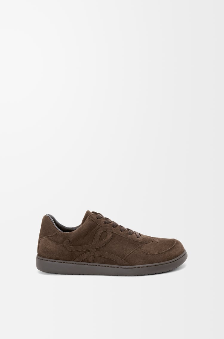 LOEWE Jambo sneaker in suede calfskin Dark Brown