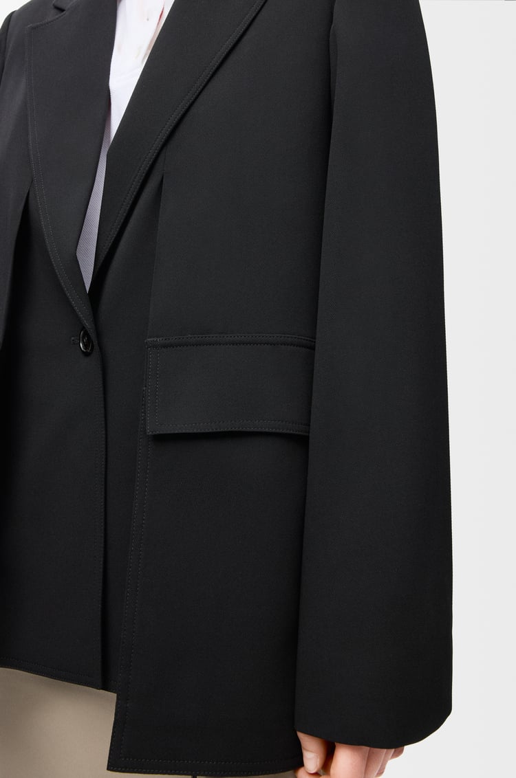 LOEWE 羊毛夹克 黑色