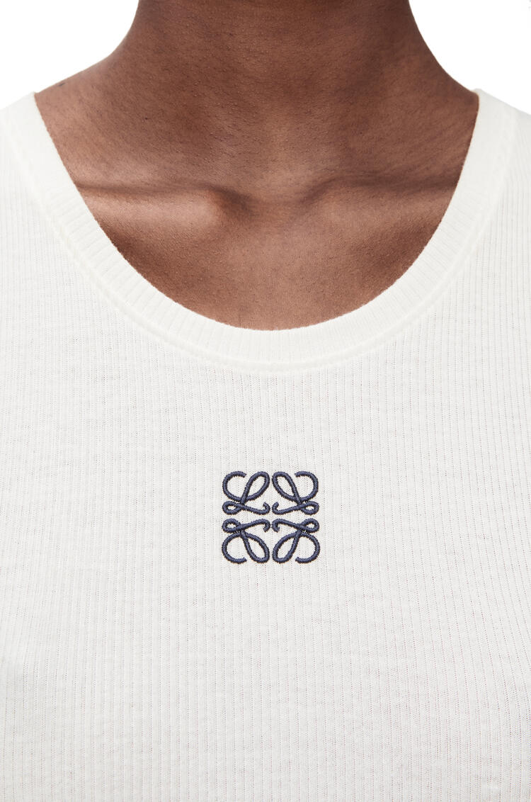 LOEWE Anagram tank top in cotton White pdp_rd