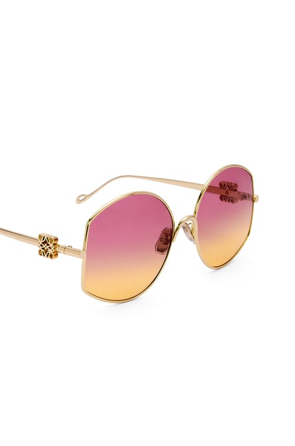 LOEWE Oversize sunglasses in metal Pink/Orange plp_rd