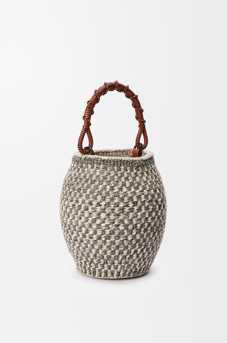 LOEWE チスン バケットバッグ (ペーパー&カーフ) ナチュラル/タン