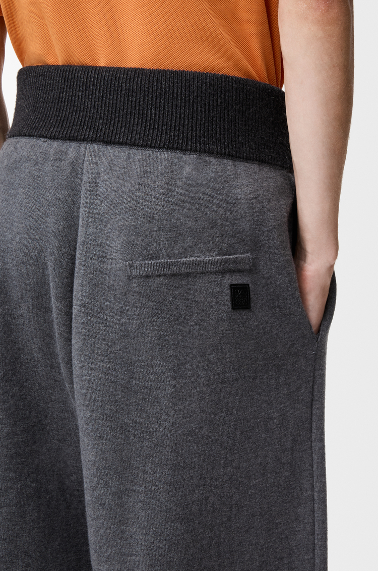 LOEWE Trousers in wool Grey Melange