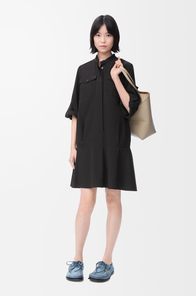 LOEWE Vestido en algodón Negro