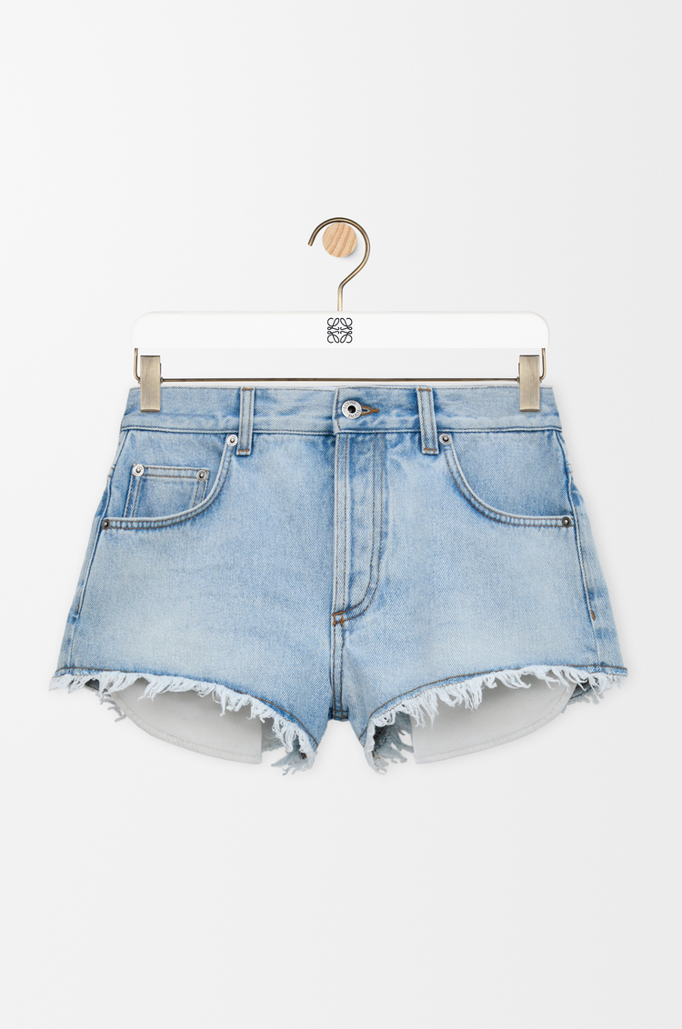 LOEWE Shorts in denim Washed Blue