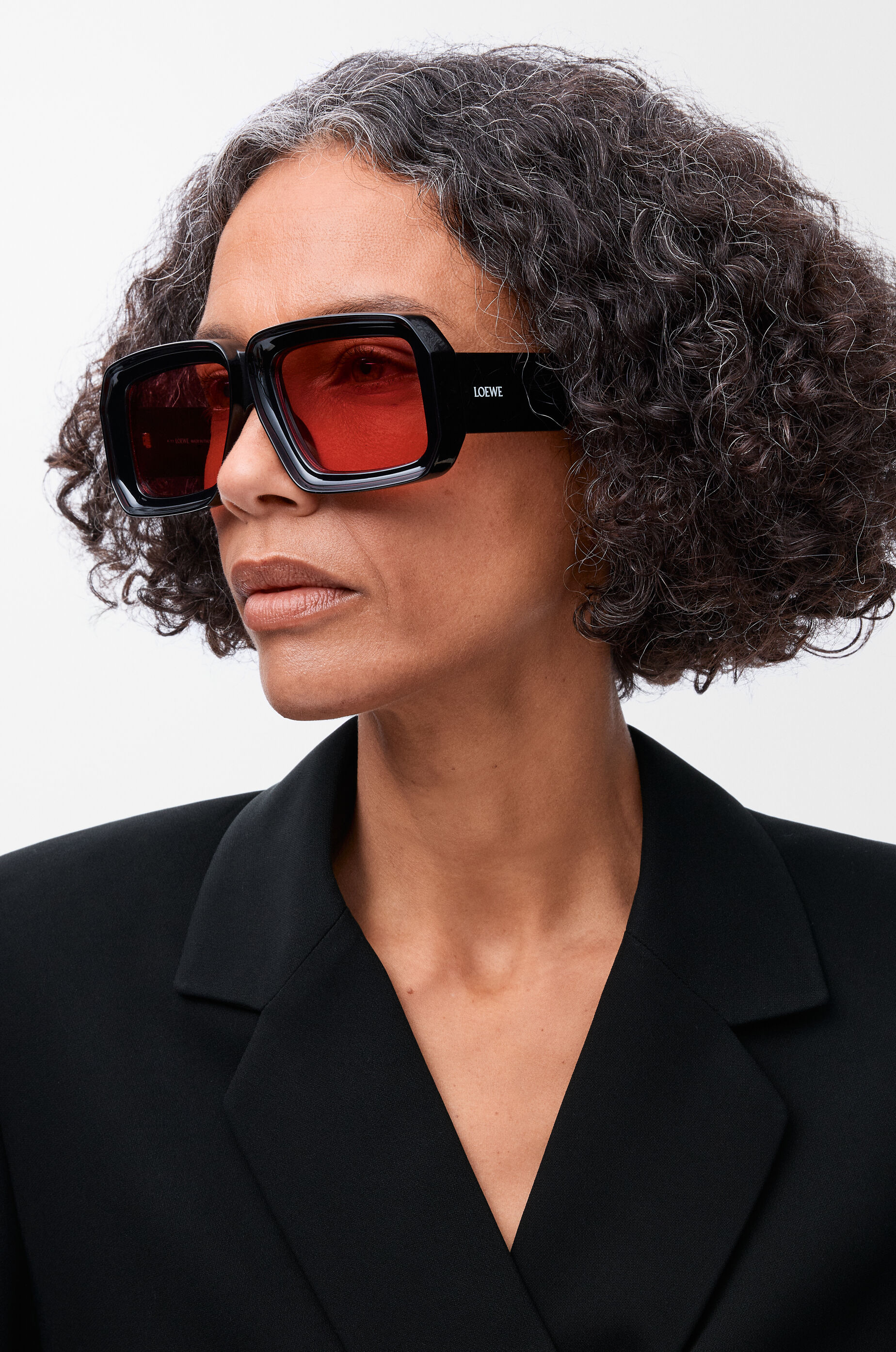 Paula's dive in mask sunglasses Shiny Black LOEWE