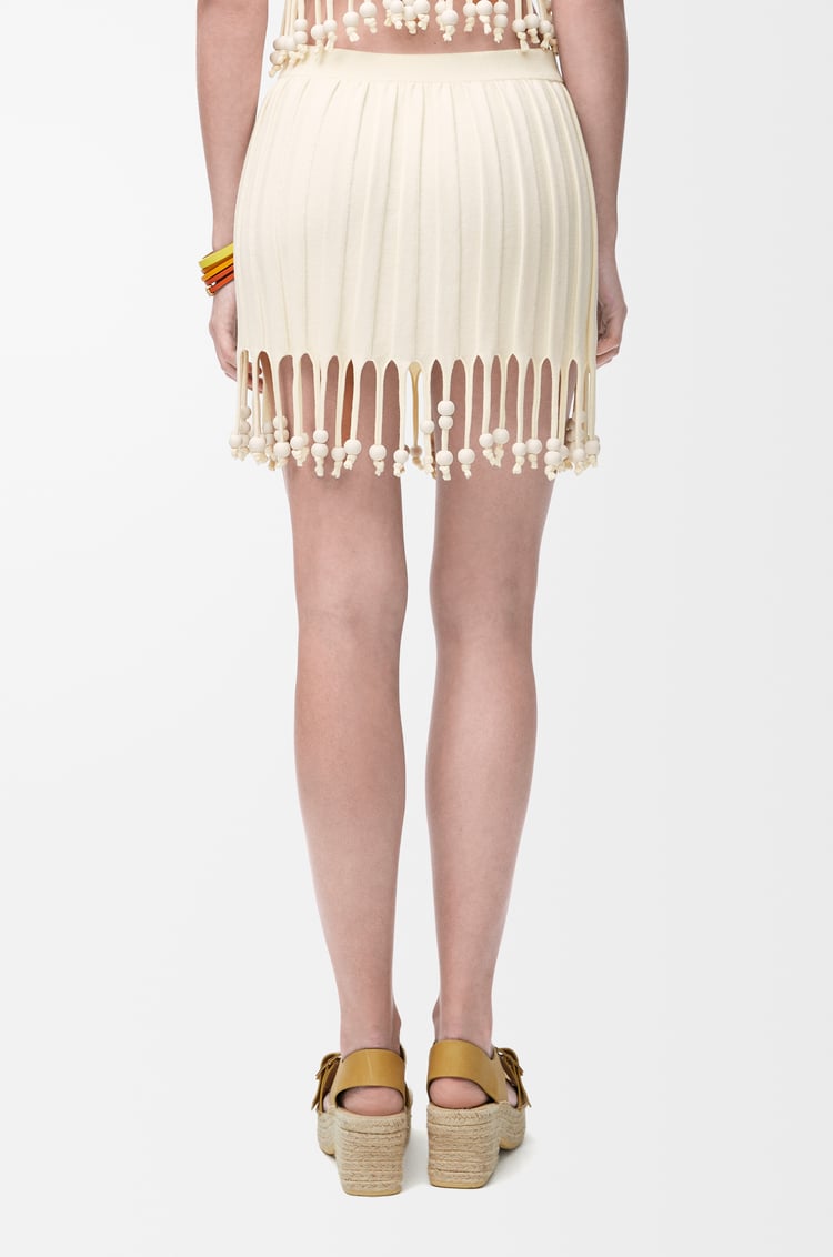 LOEWE Minifalda en algodón Crudo