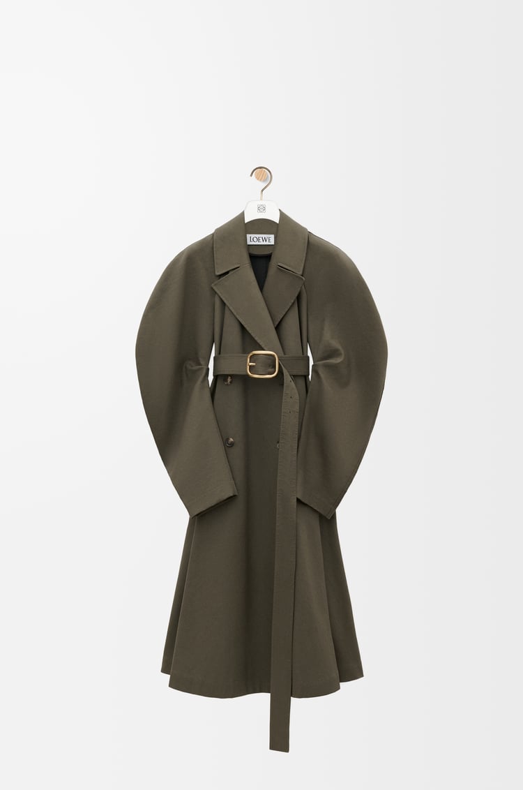 LOEWE Gabardina en algodón Verde