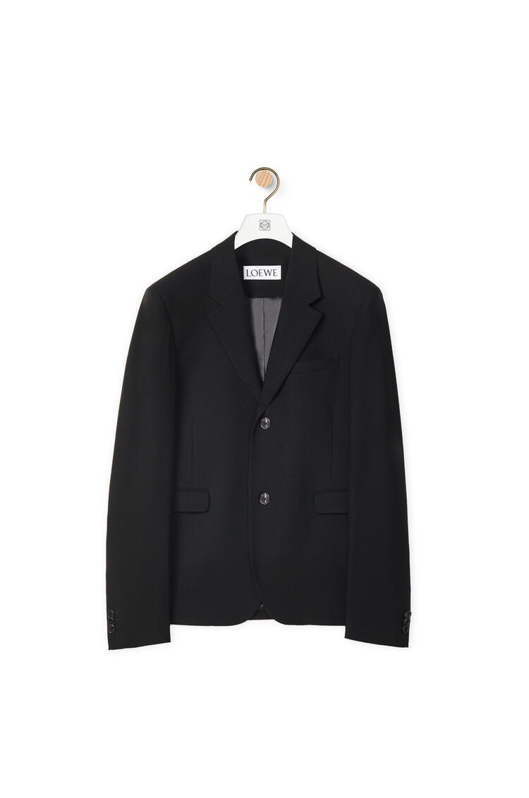 LOEWE Single breasted jacket in wool Black