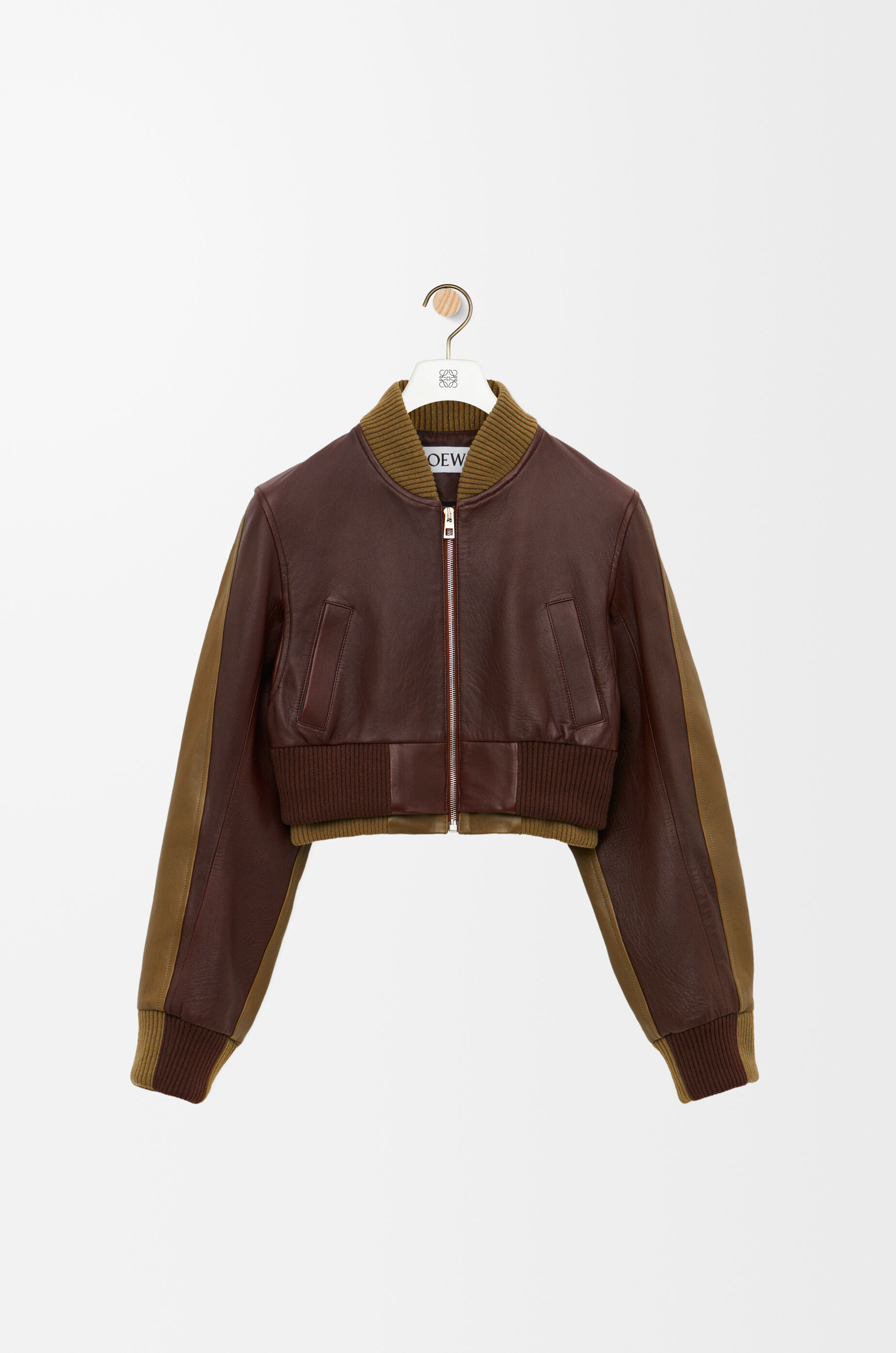 [宅送] Bomber LOEWE - Chocolate Dark lambskin nappa in jacket ジャケット・アウター