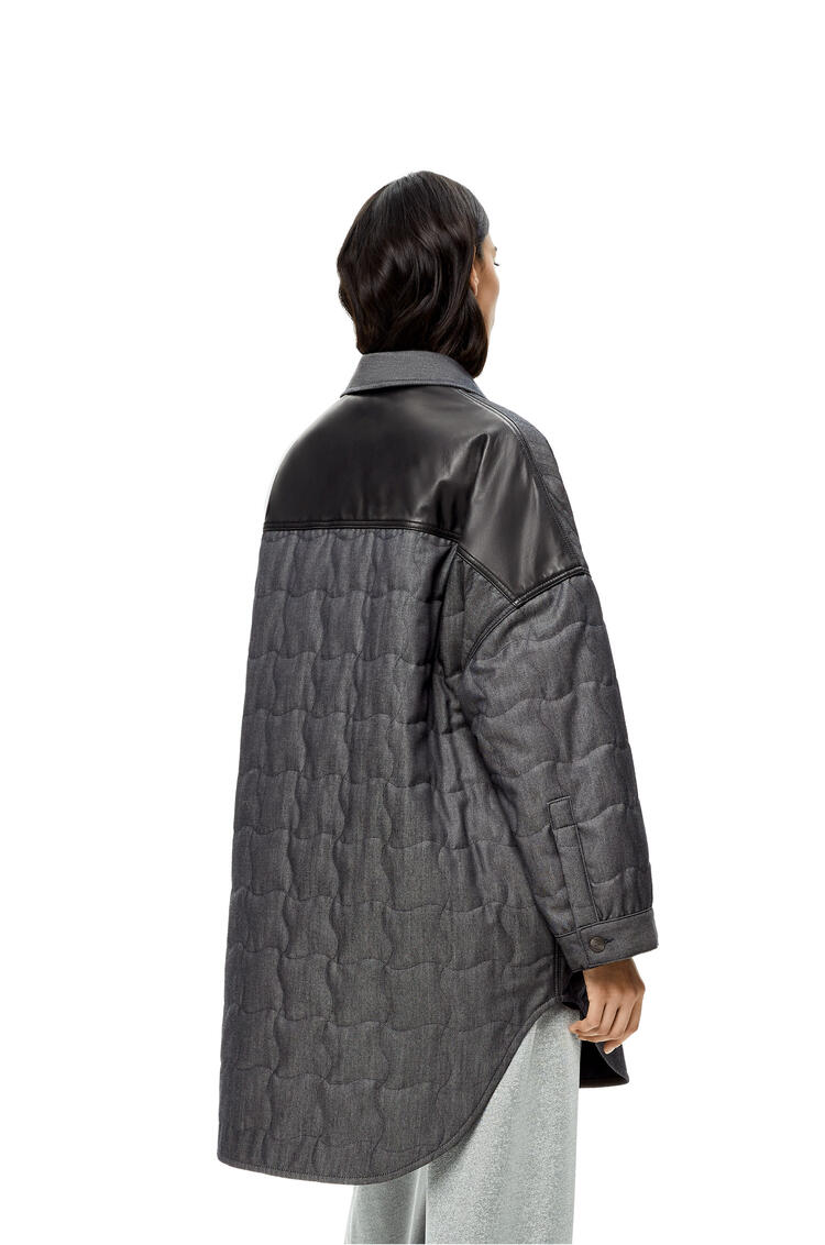 LOEWE Oversize quilted jacket in cotton Indigo pdp_rd