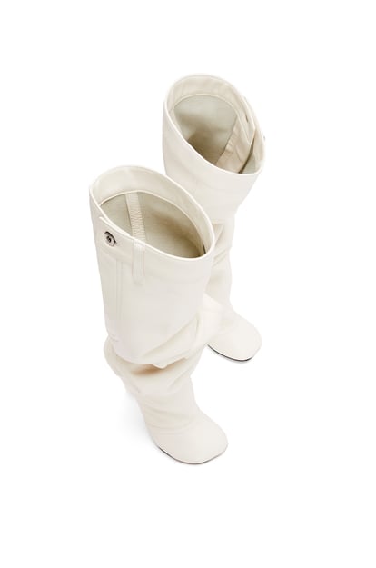 LOEWE Toy Overknee-Stiefel aus Nappa-Lammleder Anthurium-Weiß plp_rd