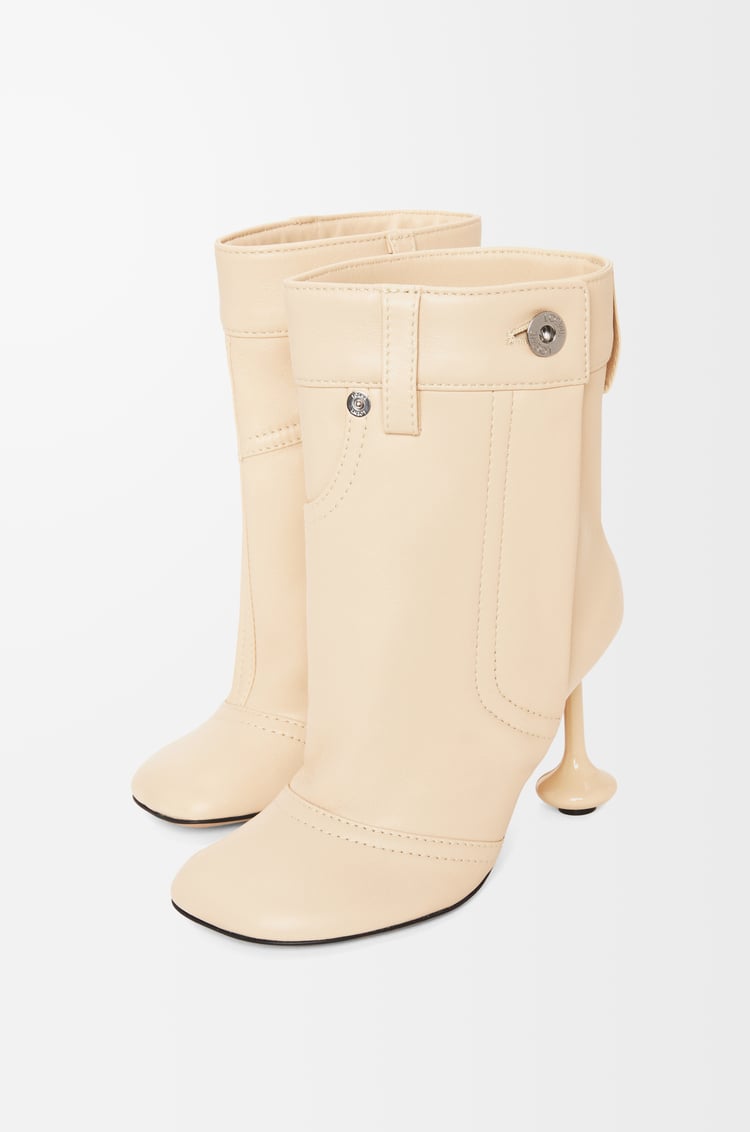 LOEWE Toy ankle bootie in nappa lambskin Oat Milk