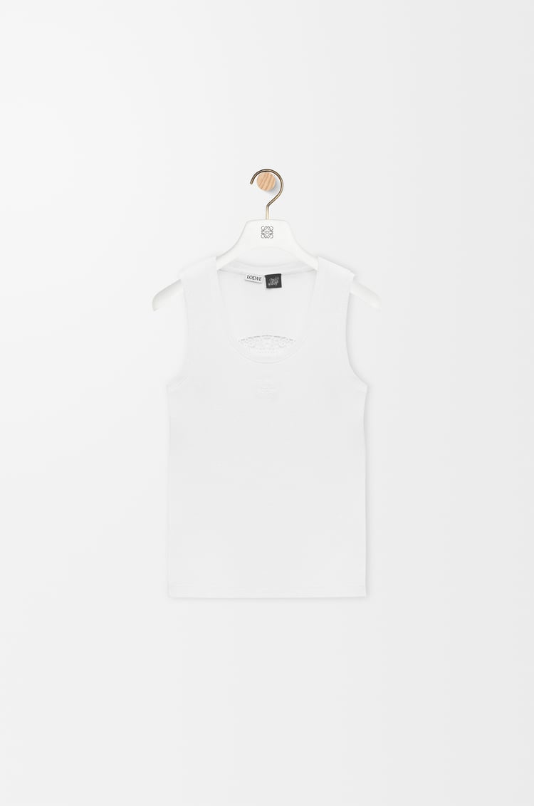 LOEWE Tank top in cotton White
