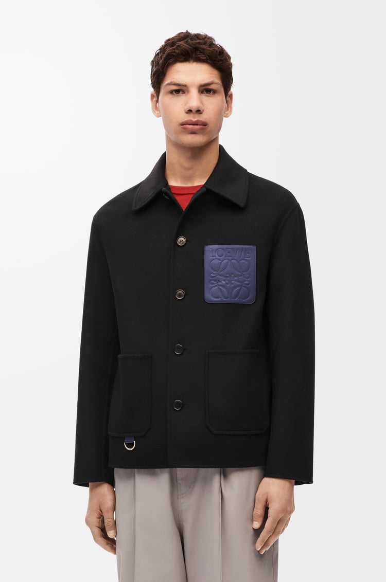 LOEWE Chaqueta de trabajo en lana y cashmere Negro