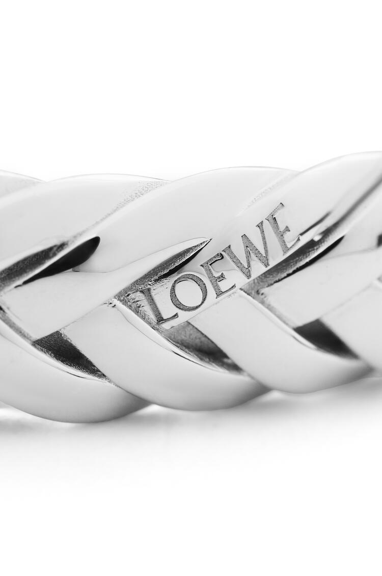 LOEWE Thin braided cuff in sterling silver Silver