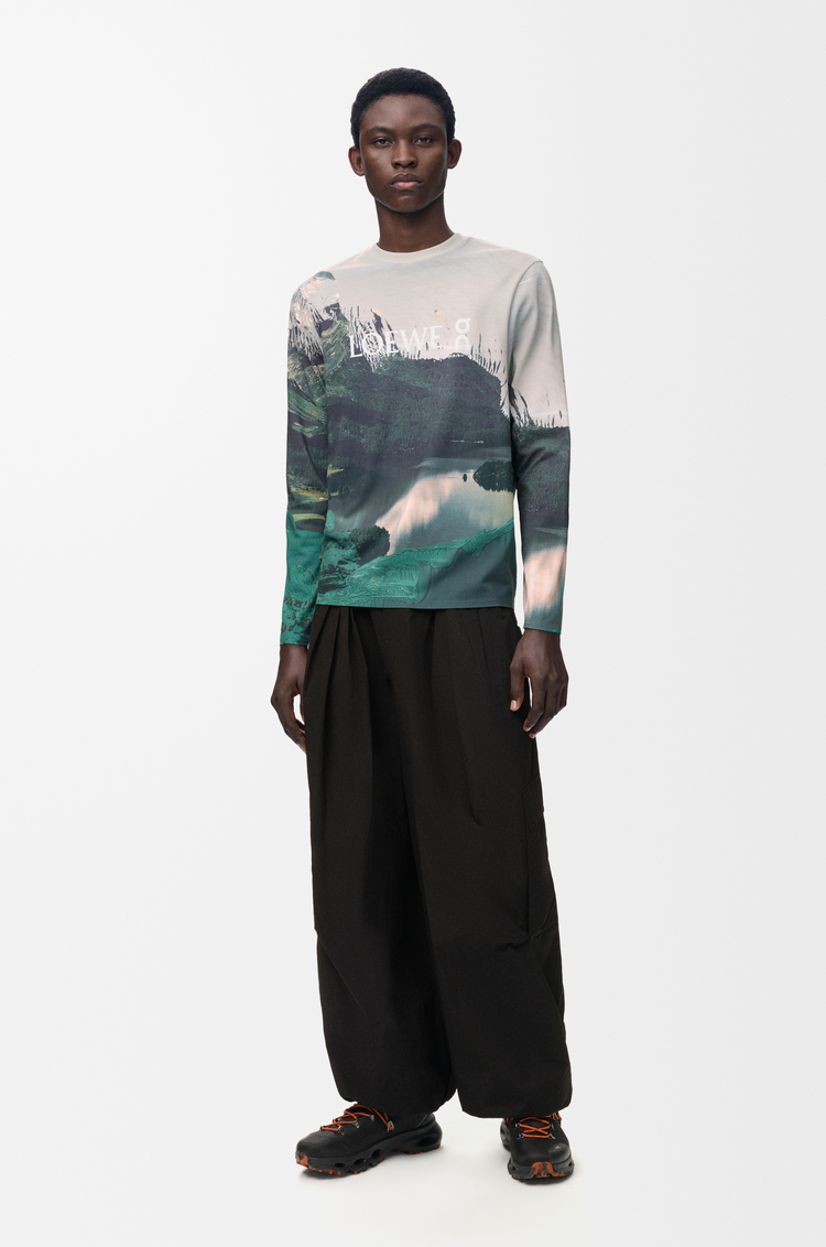 LOEWE T-shirt in technical jersey Multicolor