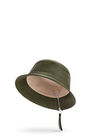 LOEWE Fisherman hat in nappa calfskin Khaki Green pdp_rd