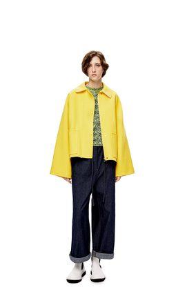 LOEWE Short jacket in wool and cashmere Yellow plp_rd