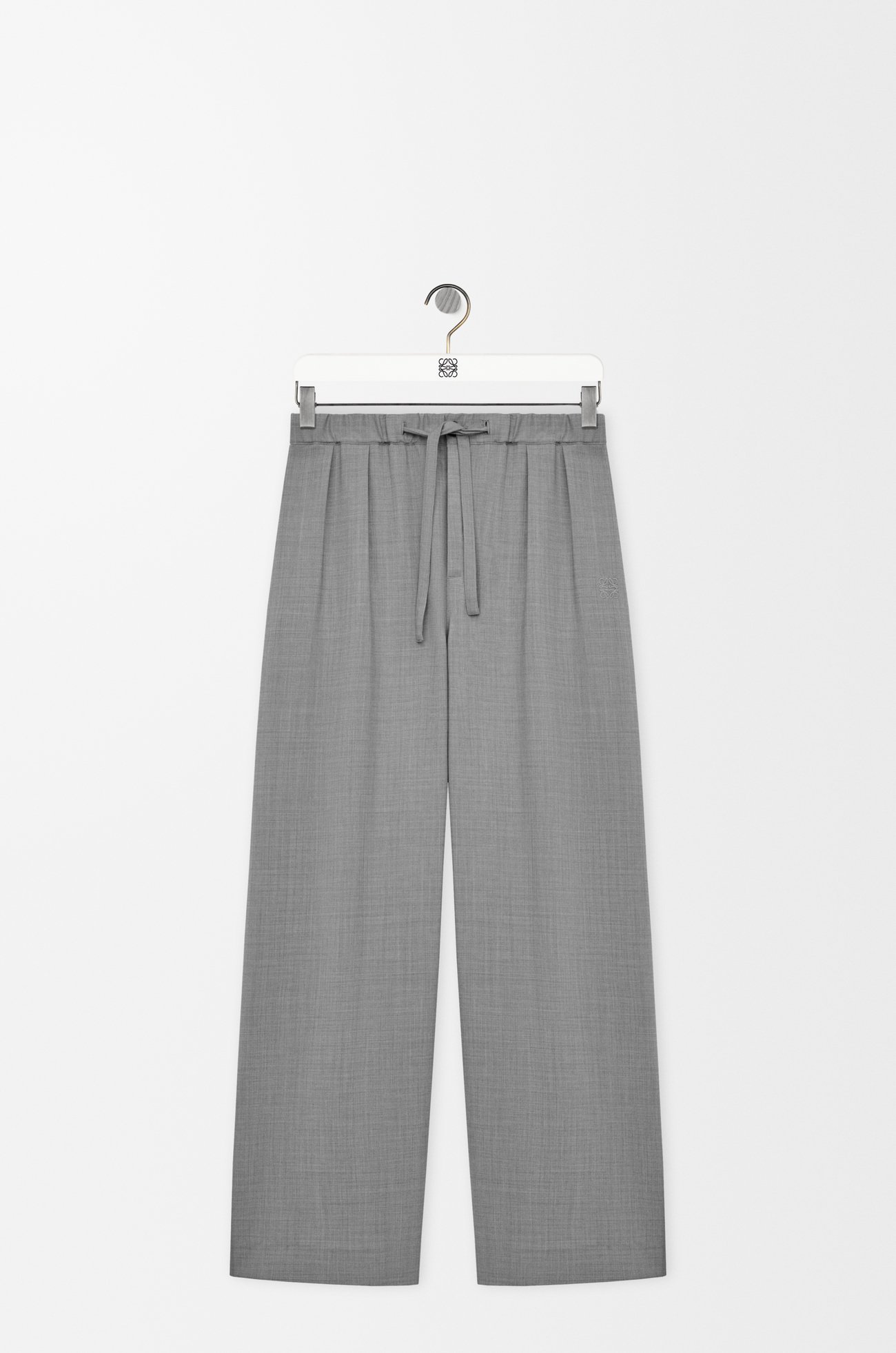 LOEWE Drawstring trousers in wool Grey
