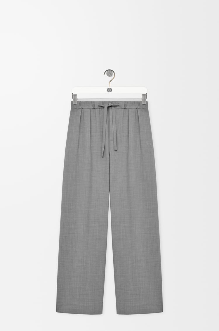 LOEWE Pantalón con cordón en lana Gris