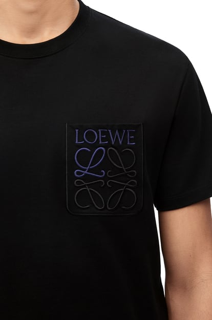 LOEWE Camiseta de corte holgado en algodón Negro plp_rd