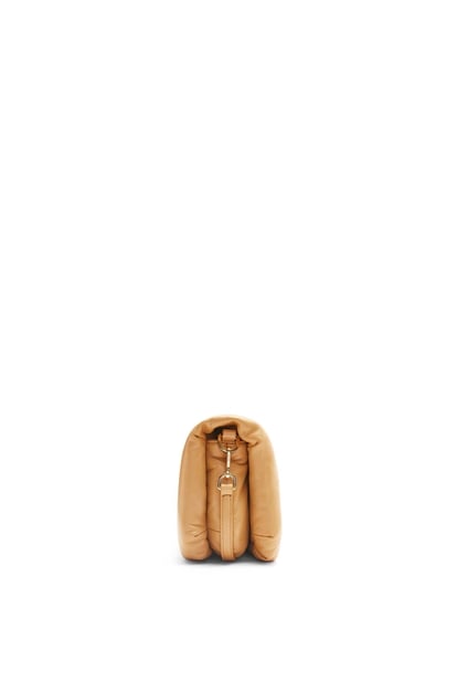 LOEWE Mini Puffer Goya bag in shiny nappa lambskin Camel plp_rd