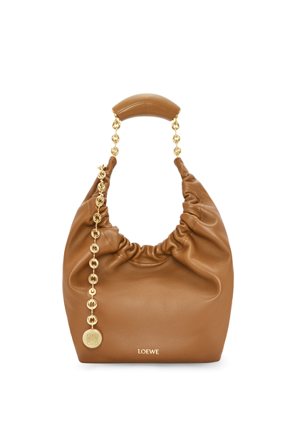 LOEWE Petit sac Squeeze en cuir d'agneau nappa CHÊNE plp_rd