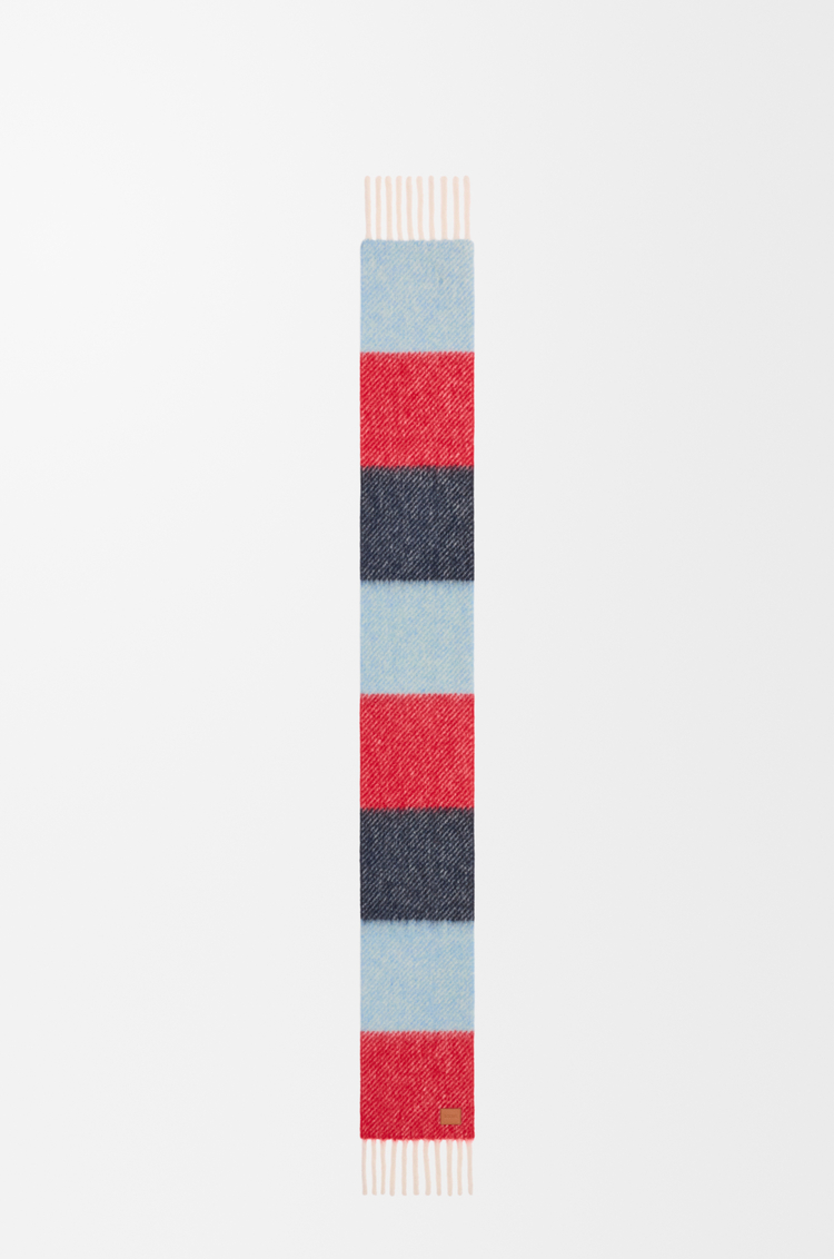 LOEWE Scarf in alpaca and wool blend Red/Blue