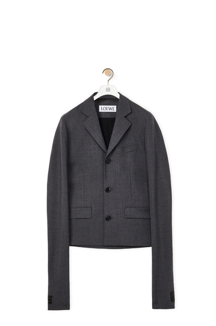 LOEWE Skinny jacket in wool Charcoal