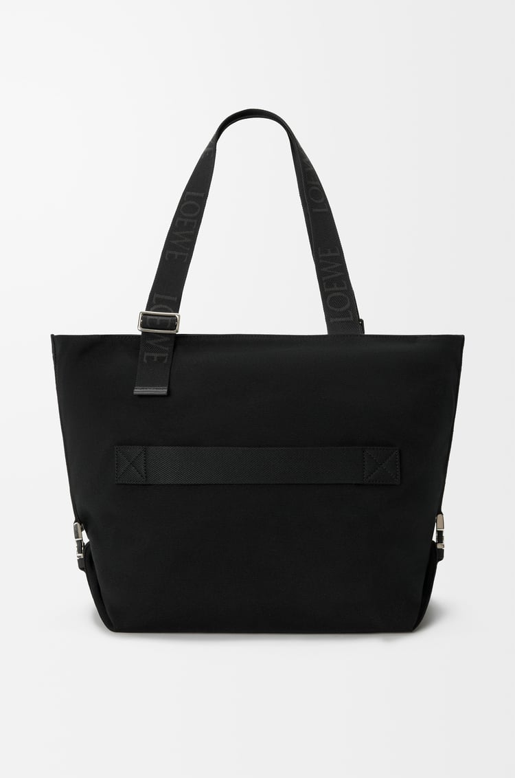 LOEWE フレックス ジップ トートバッグ（キャンバス&スエード） ブラック